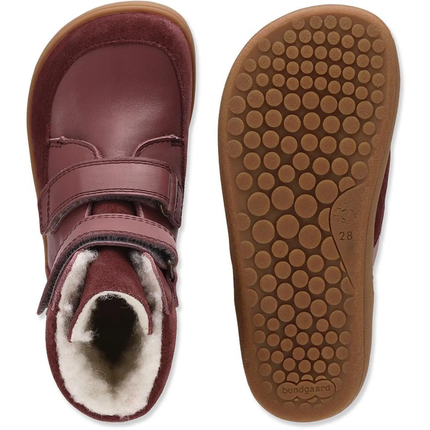 Winter Journey Footwear Snow Grip Shoes Bundgaard Dark Rose VB Basil Strap II TEX