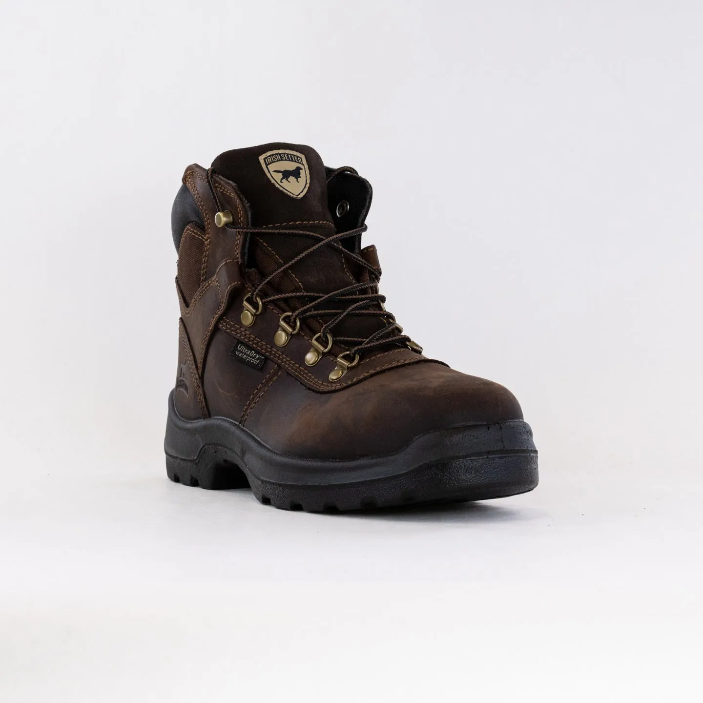 Irish Setter Ely 6'' Waterproof Safety Toe (Men's) - Brown Quick Fit Wear Retro Bridal Shoes