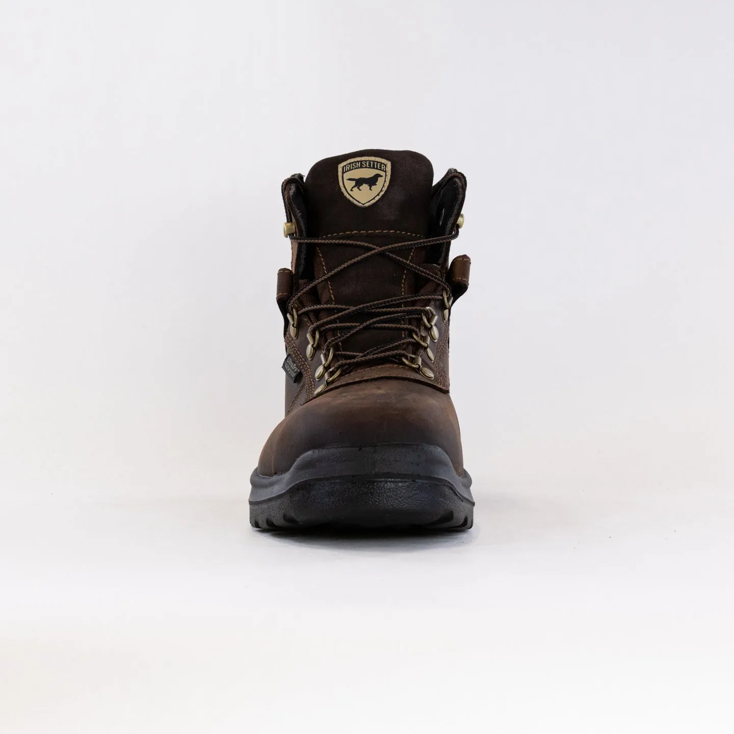 Irish Setter Ely 6'' Waterproof Safety Toe (Men's) - Brown Ankle Strap Heels
