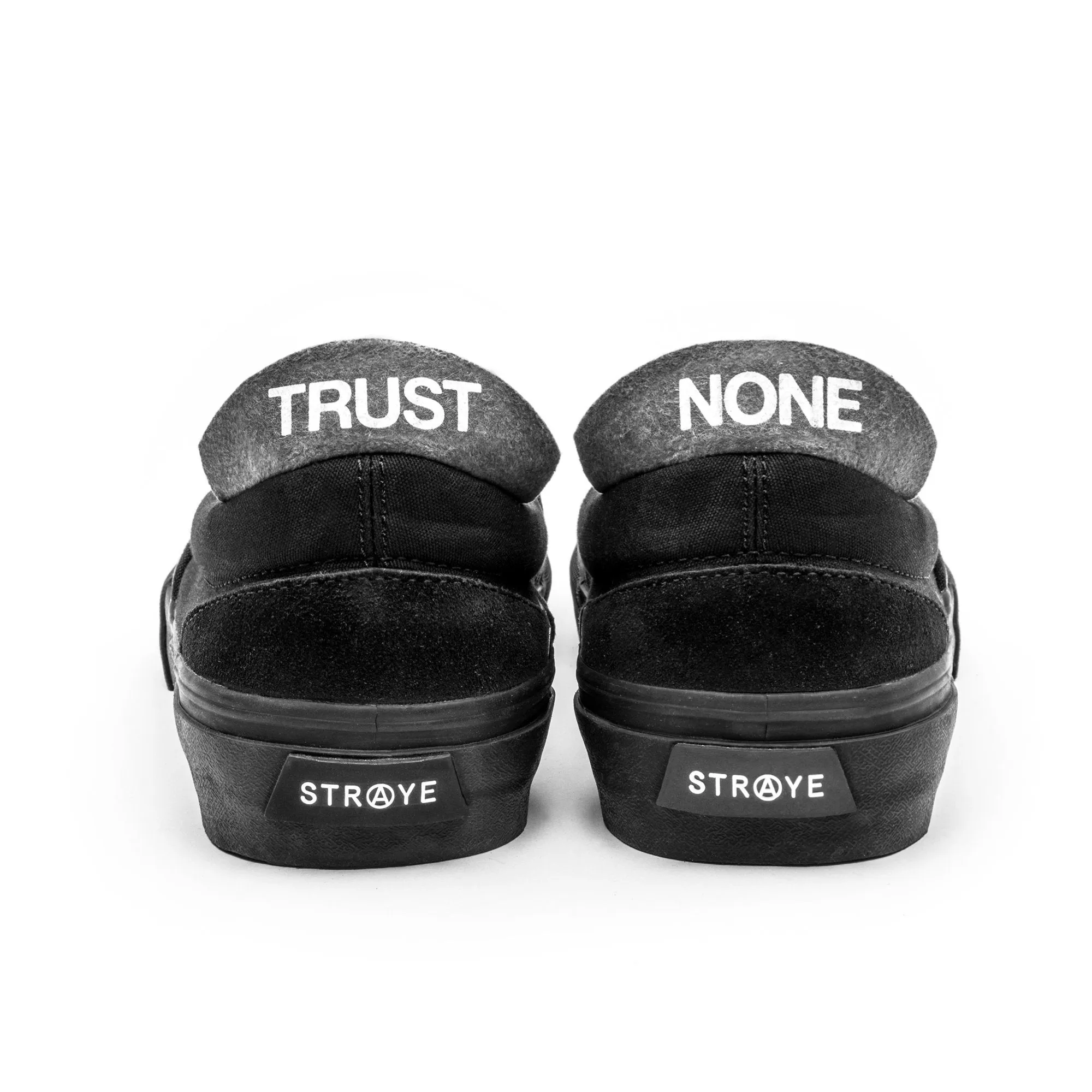 Fashion Driven Straye Ventura Slip-On Canvas Shoes - Black/Black