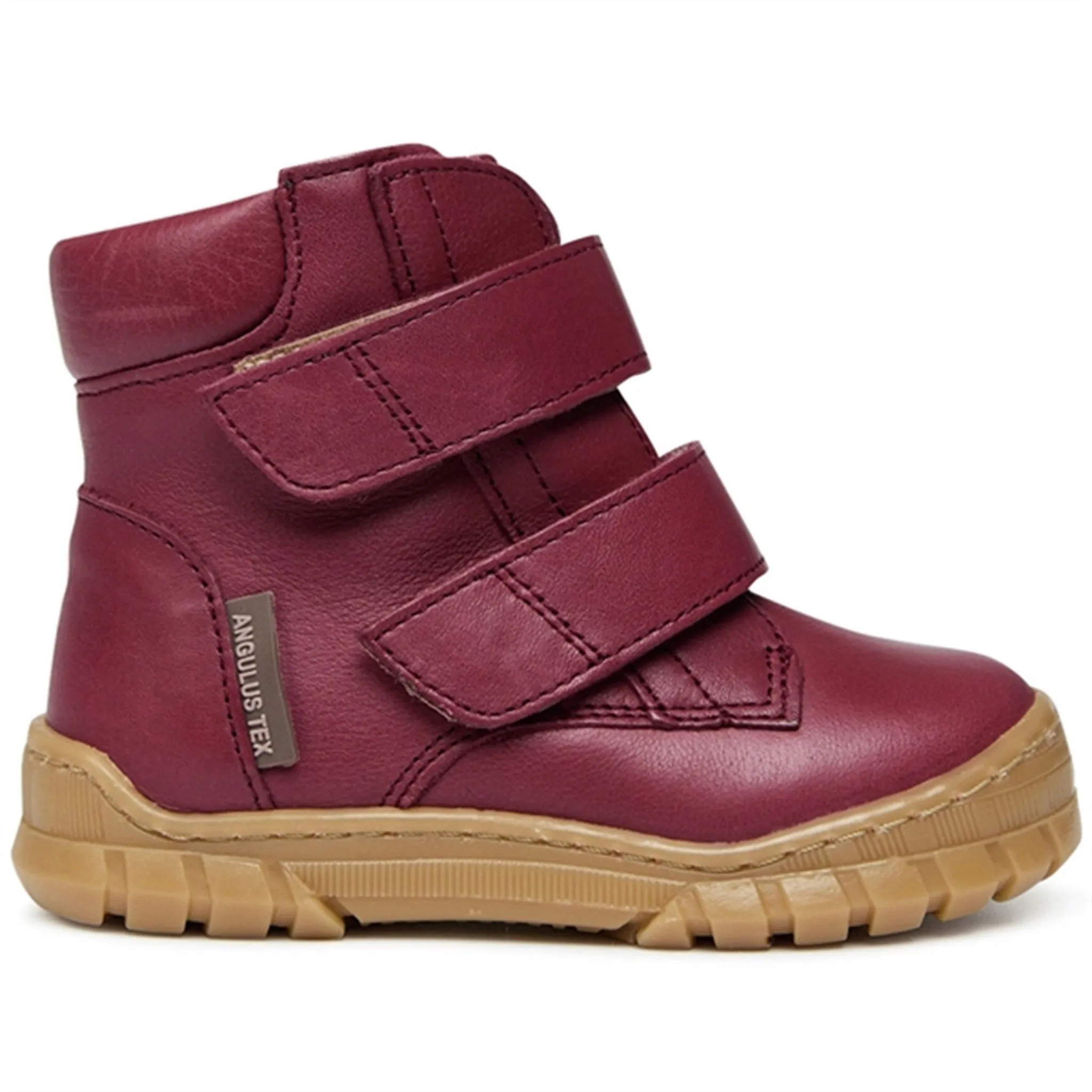 Outdoor Activity Winter Trail Ready Angulus Beginner Tex Boots w Velcro Plum