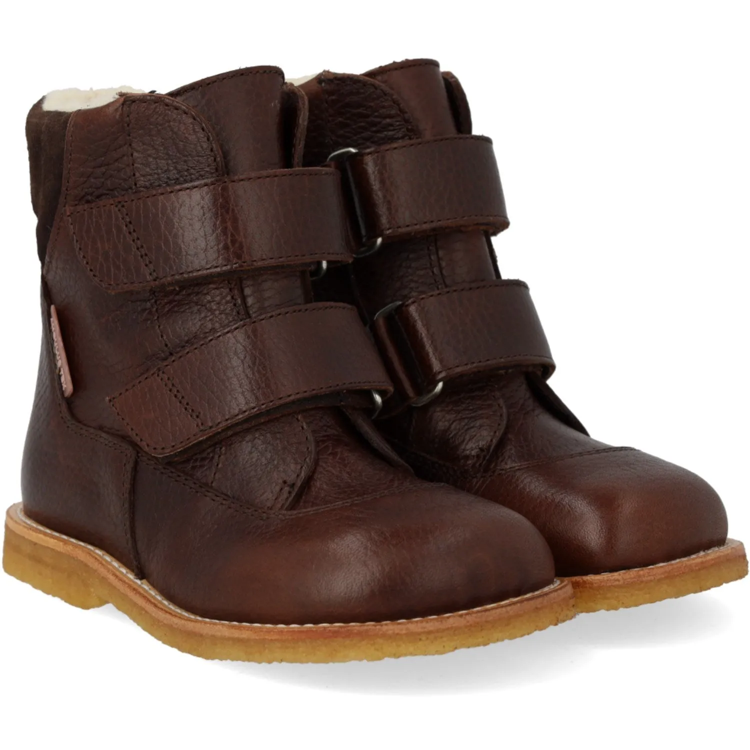 Travel Boots Angulus Dark Brown/Dark Brown TEX Boot with Velcro Closure