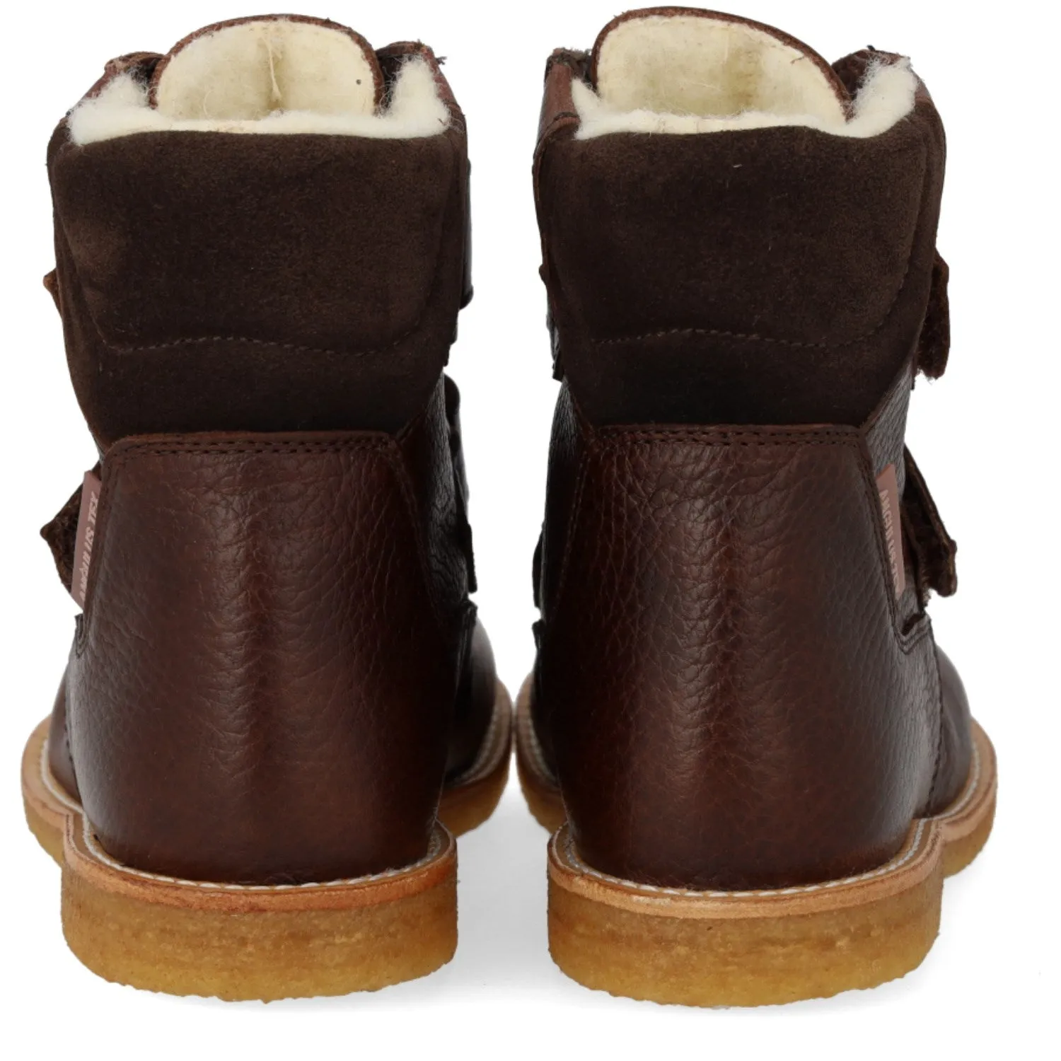 Angulus Dark Brown/Dark Brown TEX Boot with Velcro Closure Winter Footwear