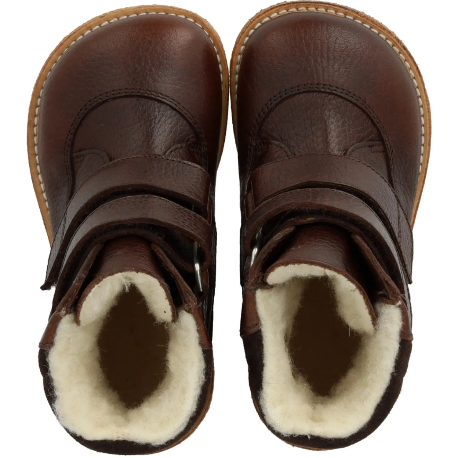Arctic Journey Boots snow shoes Angulus Dark Brown/Dark Brown TEX Boot with Velcro Closure