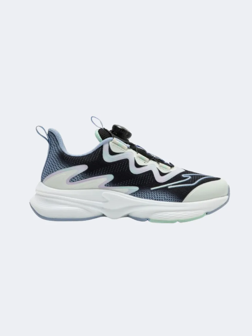 Erke Gs Boys Basketball Shoes Black/Grey Dynamic Motion Control Flex Groove Technology