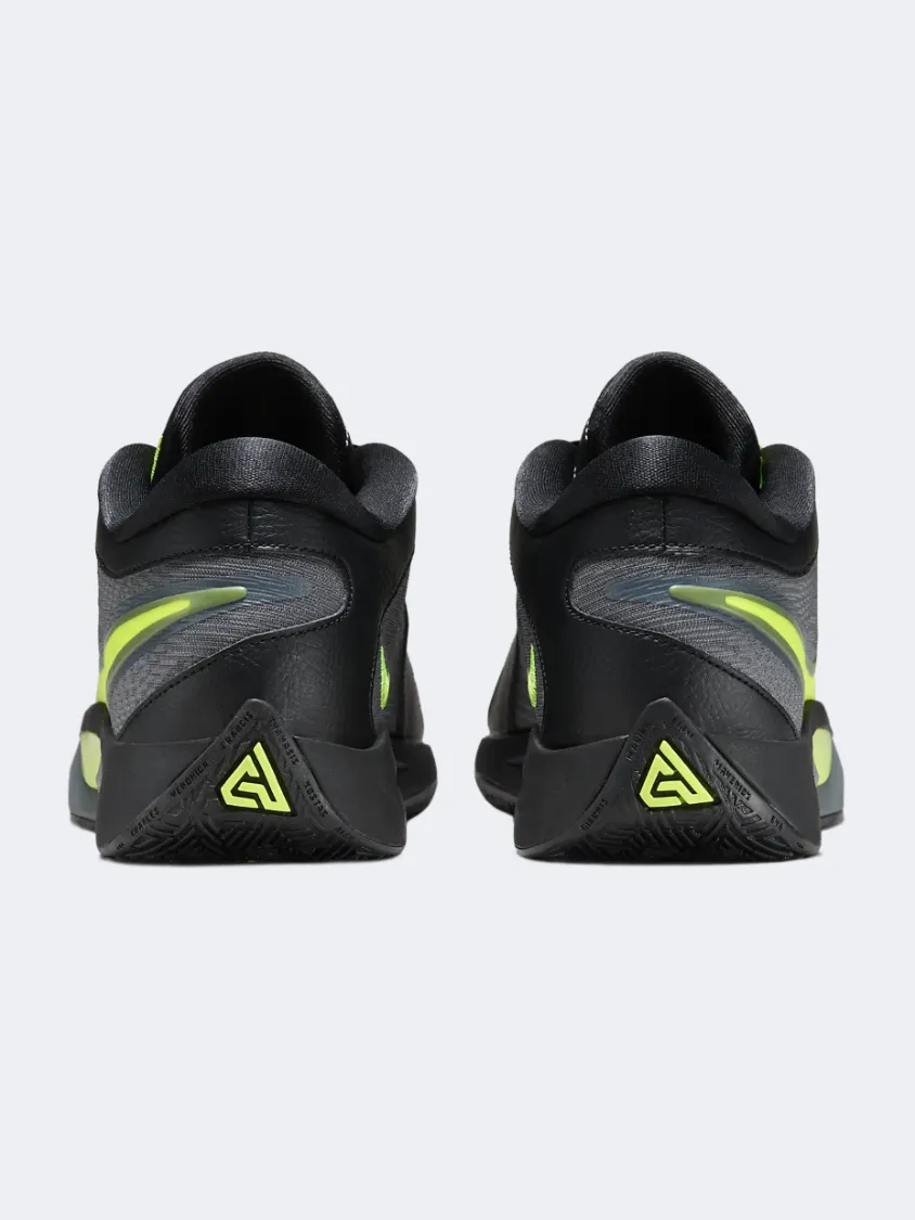 Sneakers Anti Fatigue Nike Zoom Freak 6 Men Basketball Shoes Black/Volt/Grey