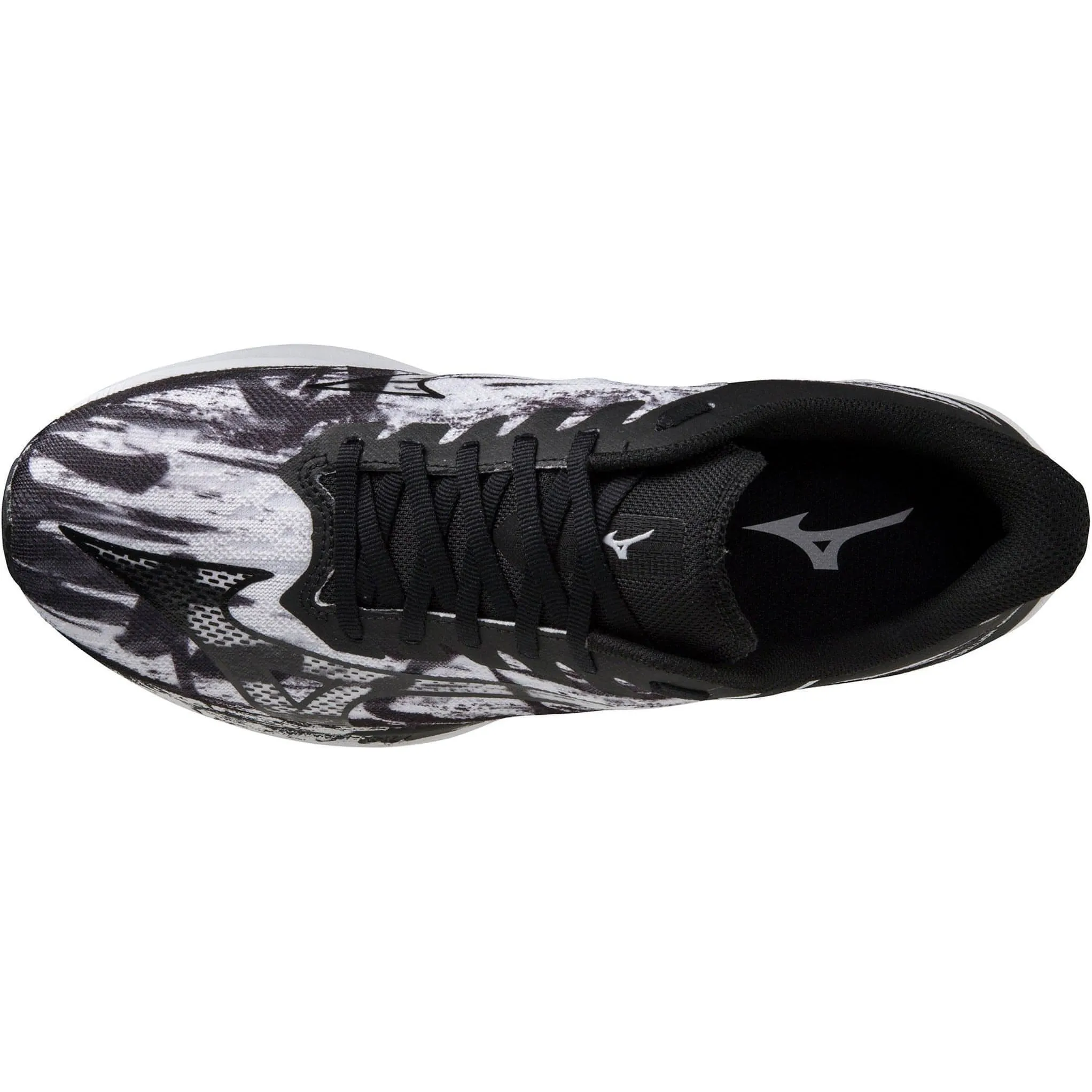 Mizuno Wave Rebellion Sonic Running Shoes - Black Canvas Peace Mood