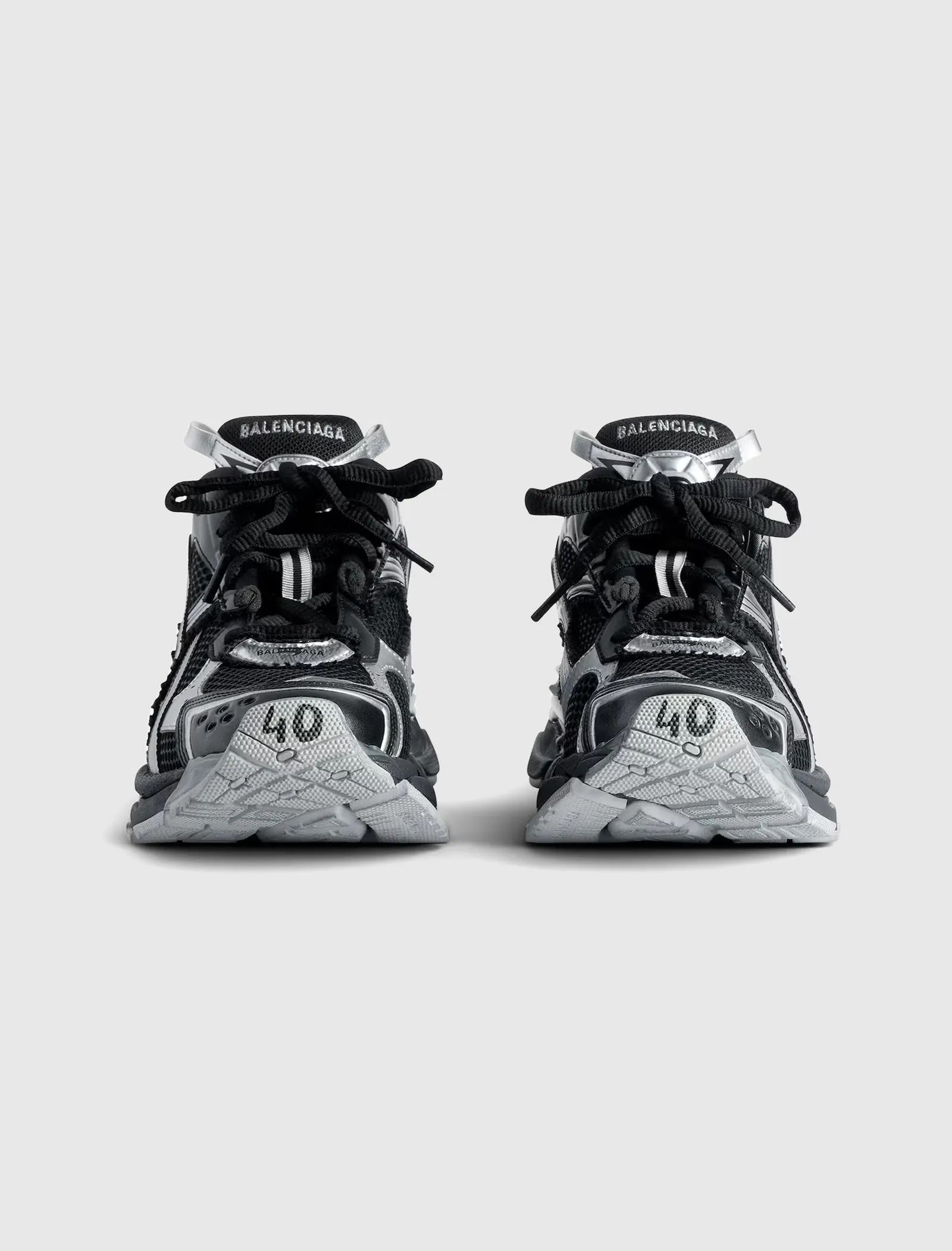 Non Slip Office Workers RUNNER "BLACK/SILVER"