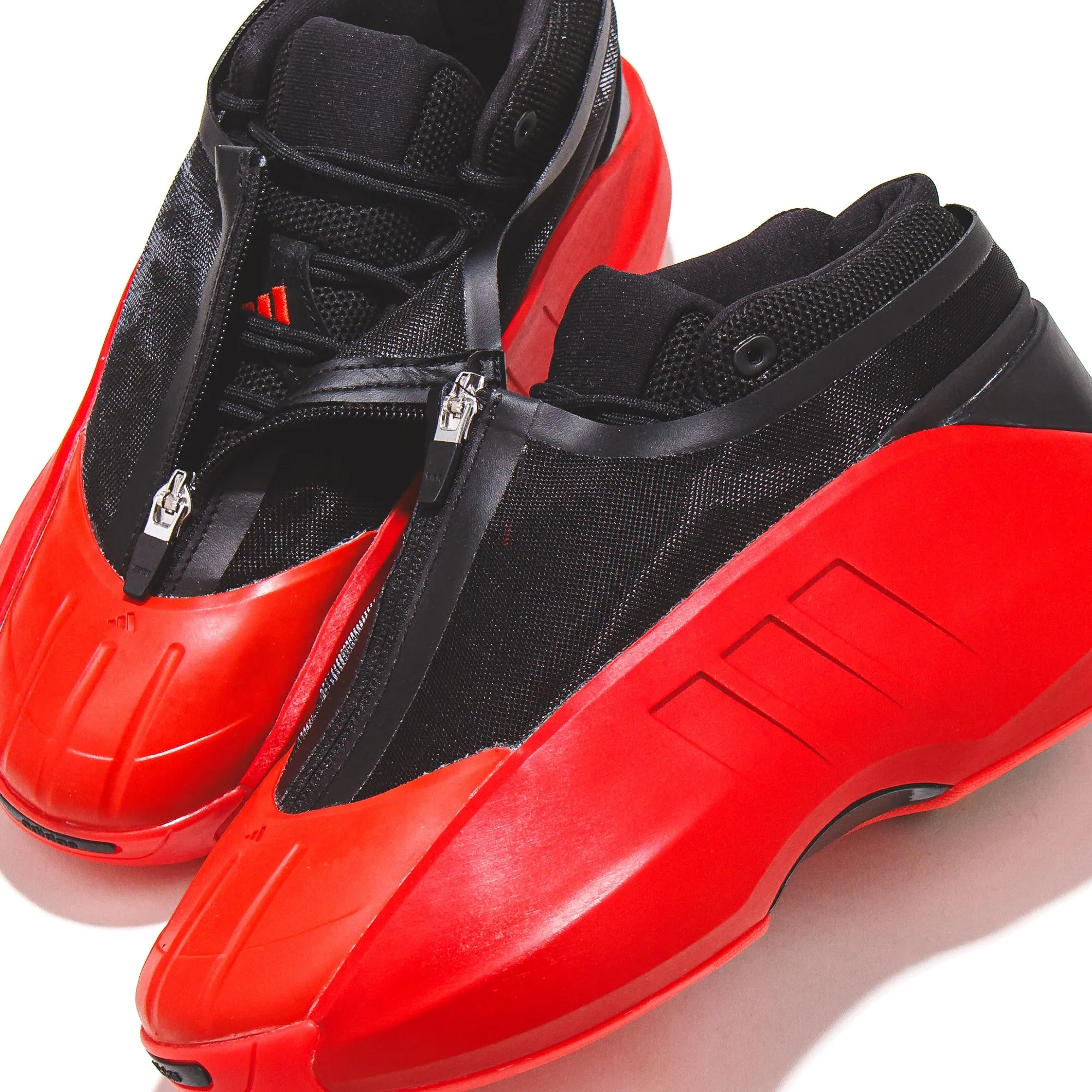 Breathable Airflow Channels Adidas Basketball Men Crazy IIInfinity Red Black IF4540