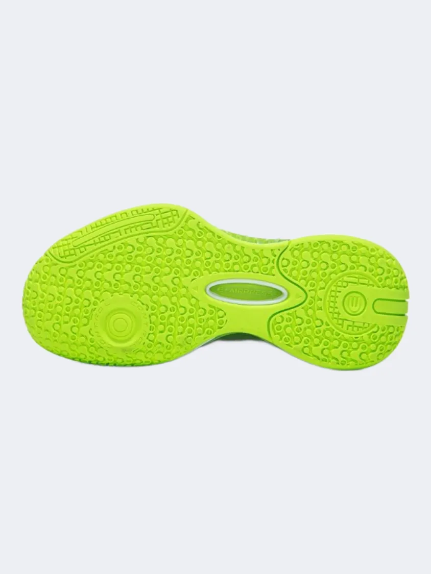 Non Marketing Outsole Design Erke Kids-Boys Basketball Shoes Black/Yellow/Green