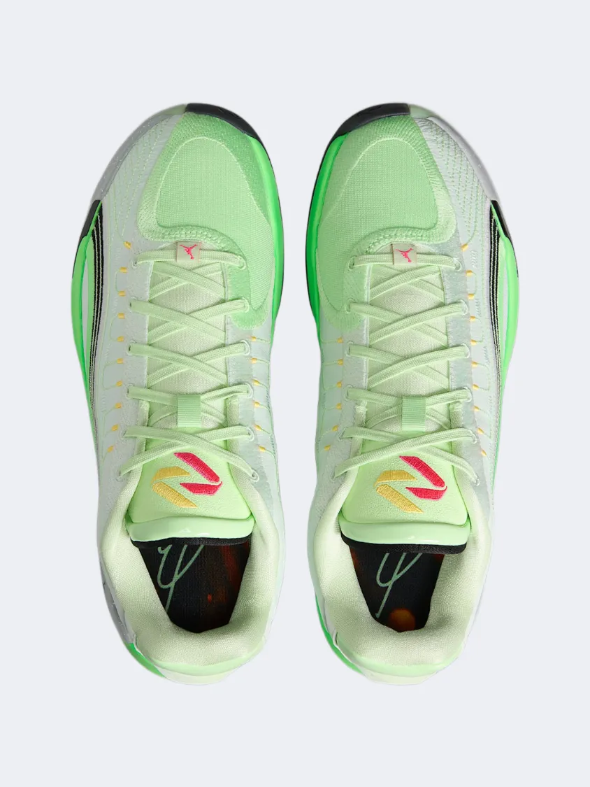 Customizable Lacing Comfortable Flexibility Nike Luka 4 Gone Fishing Men Basketball Shoes Green/Silver/Black