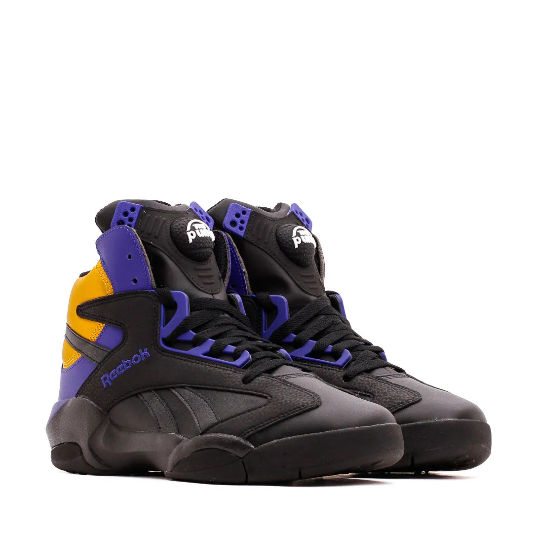 Reebok Basketball Men Shaq Attaq Black Pump Gold Lakers GY7127 Professional Stability Ankle Protection