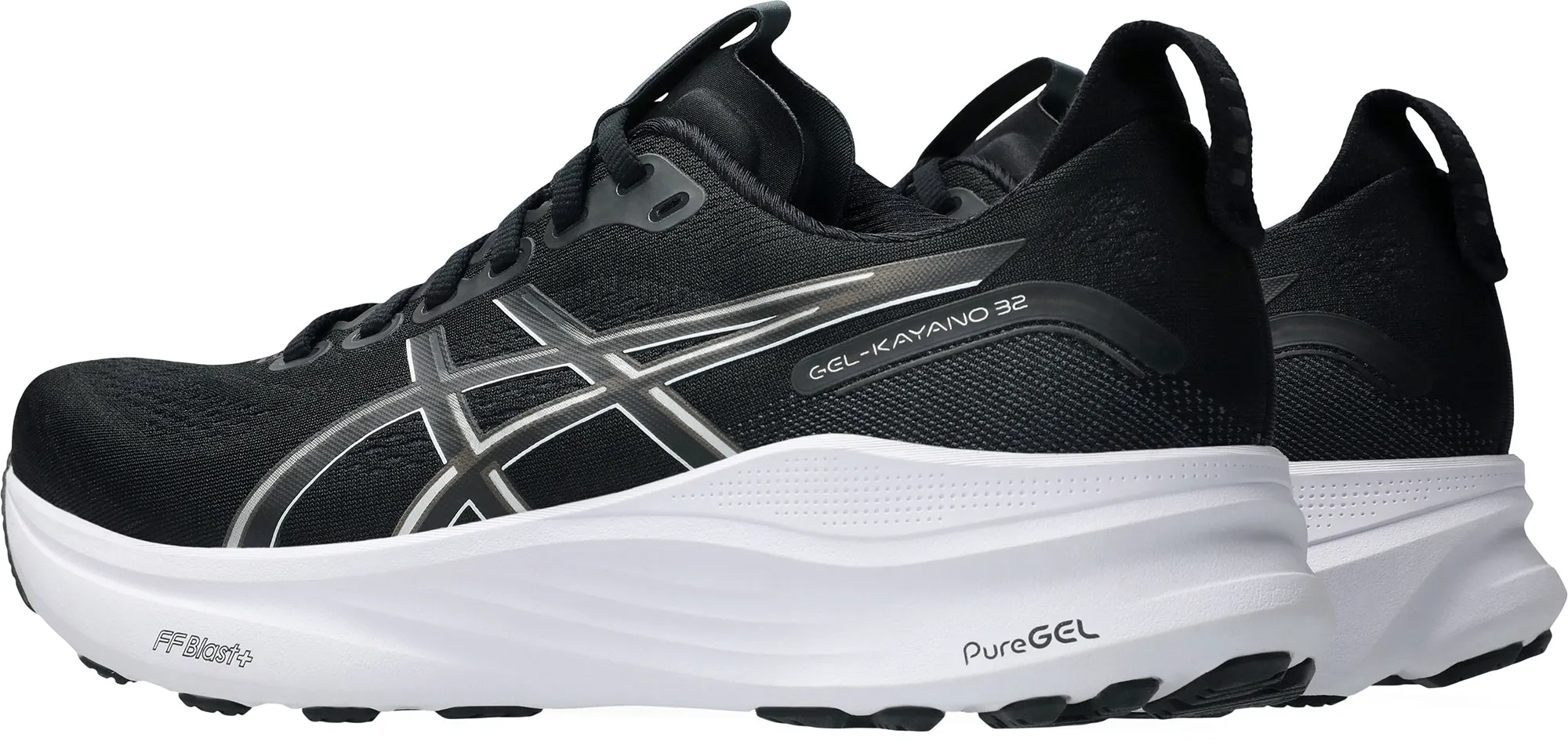 Asics Gel Kayano 32 WIDE FIT (2E) Mens Running Shoes - Black Wide fit