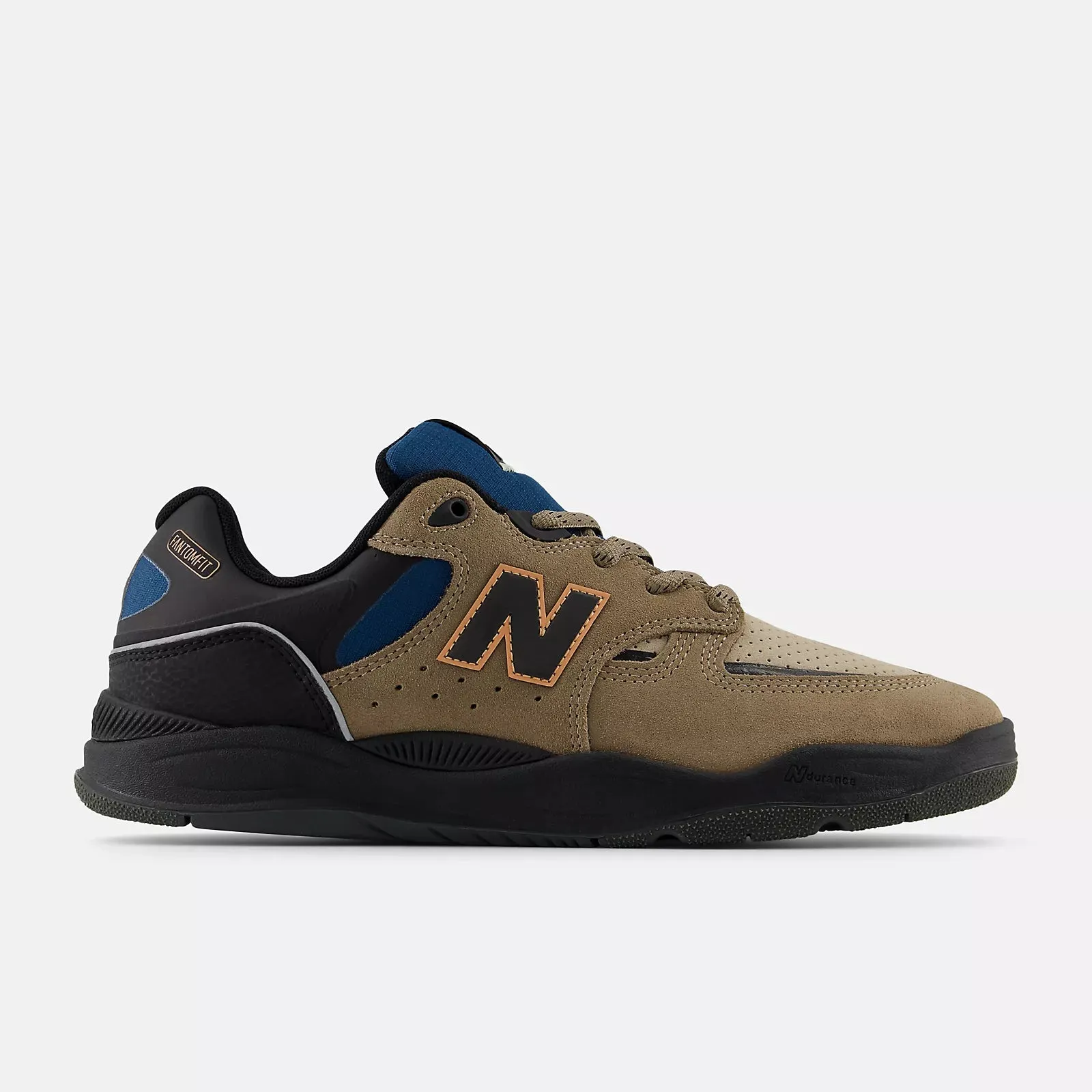 Comfort Fit Freestyle Action New Balance Numeric 1010 Tiago Lemos Skateboard Shoes - Mushroom With Black
