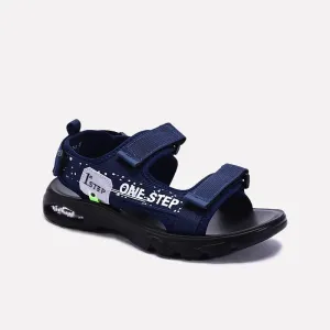 Flexible Layers Blue Velcro Strap Sandals 0141181