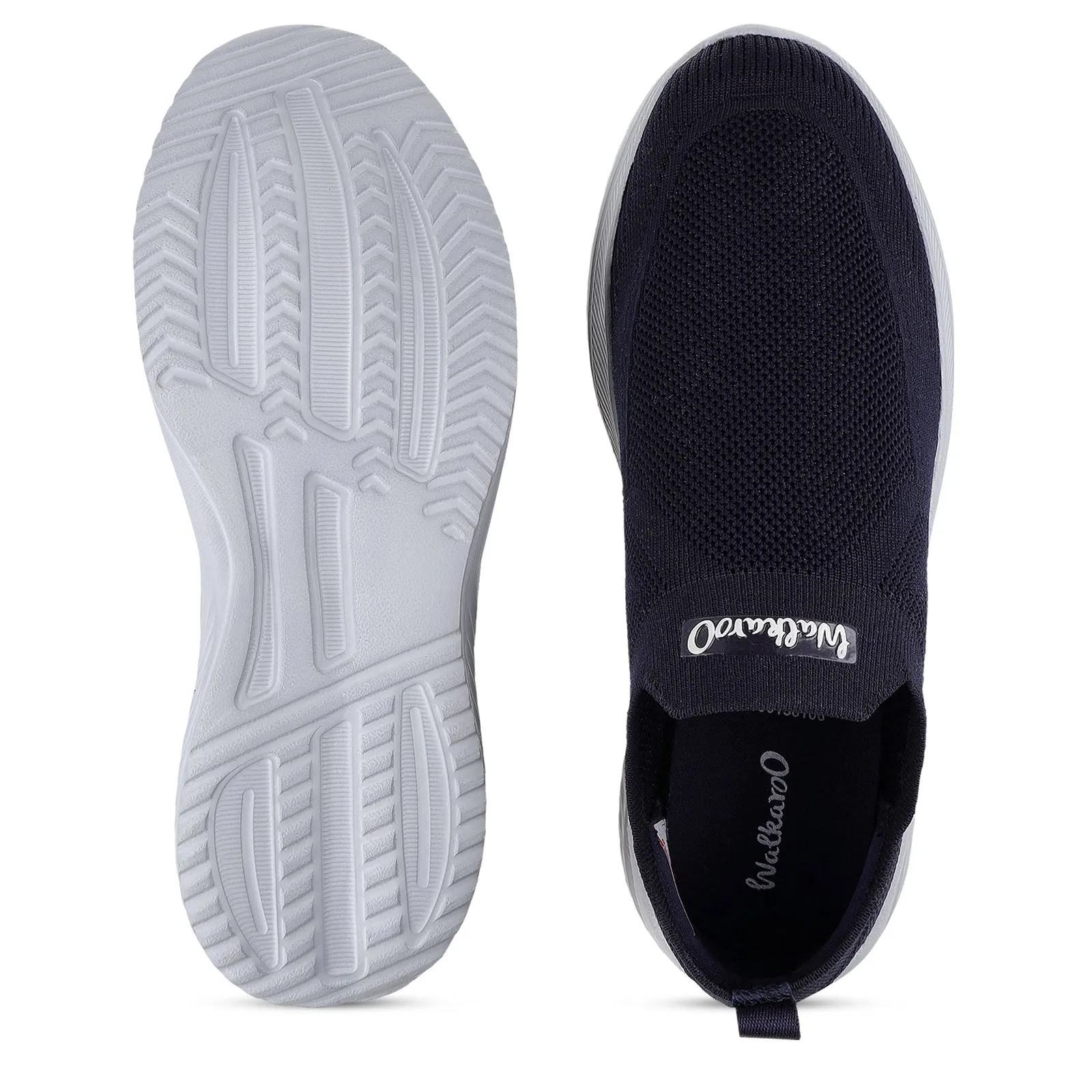 Men's Slip-on Walking Shoe - WS3096 Navy Blue Comfy Slip On Comfy Shoes