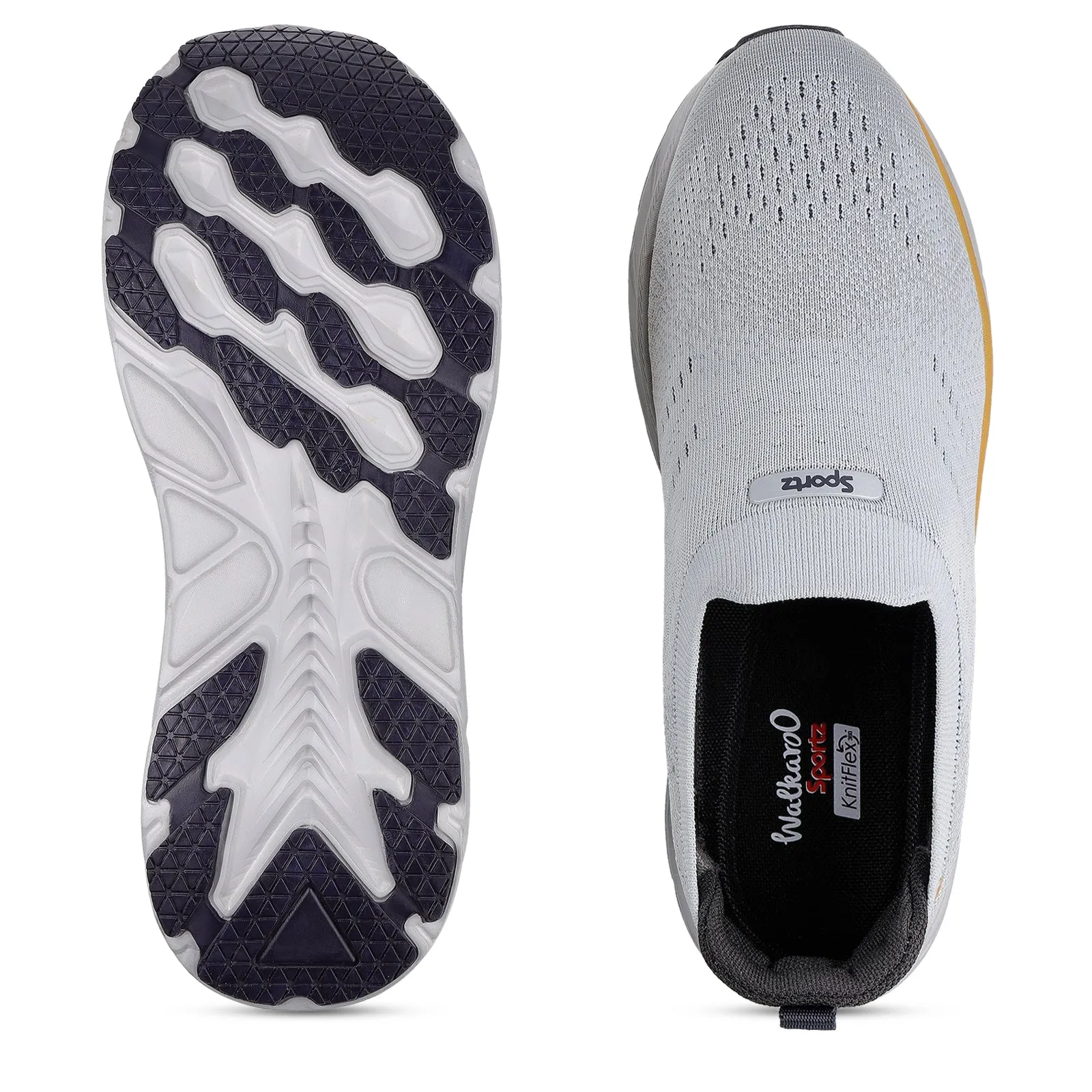 LOBER Men's Slip-on Walking Shoe - WS9139 Light Grey Comfy Footwear Step Into Comfort