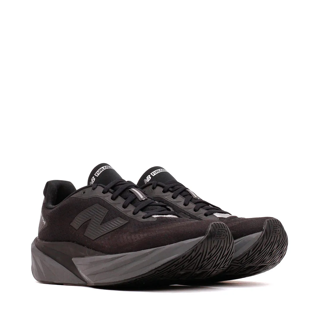 New Balance Men FuelCell Rebel v5 Black Castlerock MFCXLC5 Daily Comfort Lace Tie