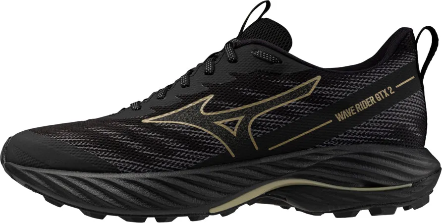 Mizuno Wave Rider GORE-TEX 2 Mens Trail Running Shoes - Black All Time