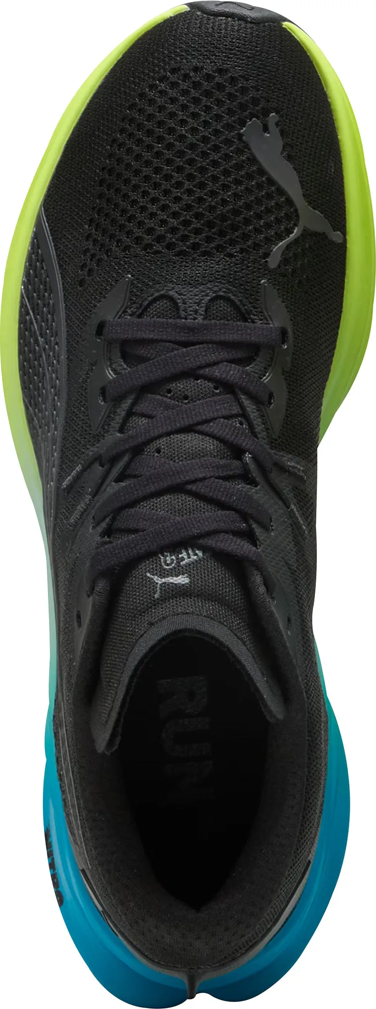 Puma Deviate Nitro 3 Mens Running Shoes - Black Matte Base Cool Pop