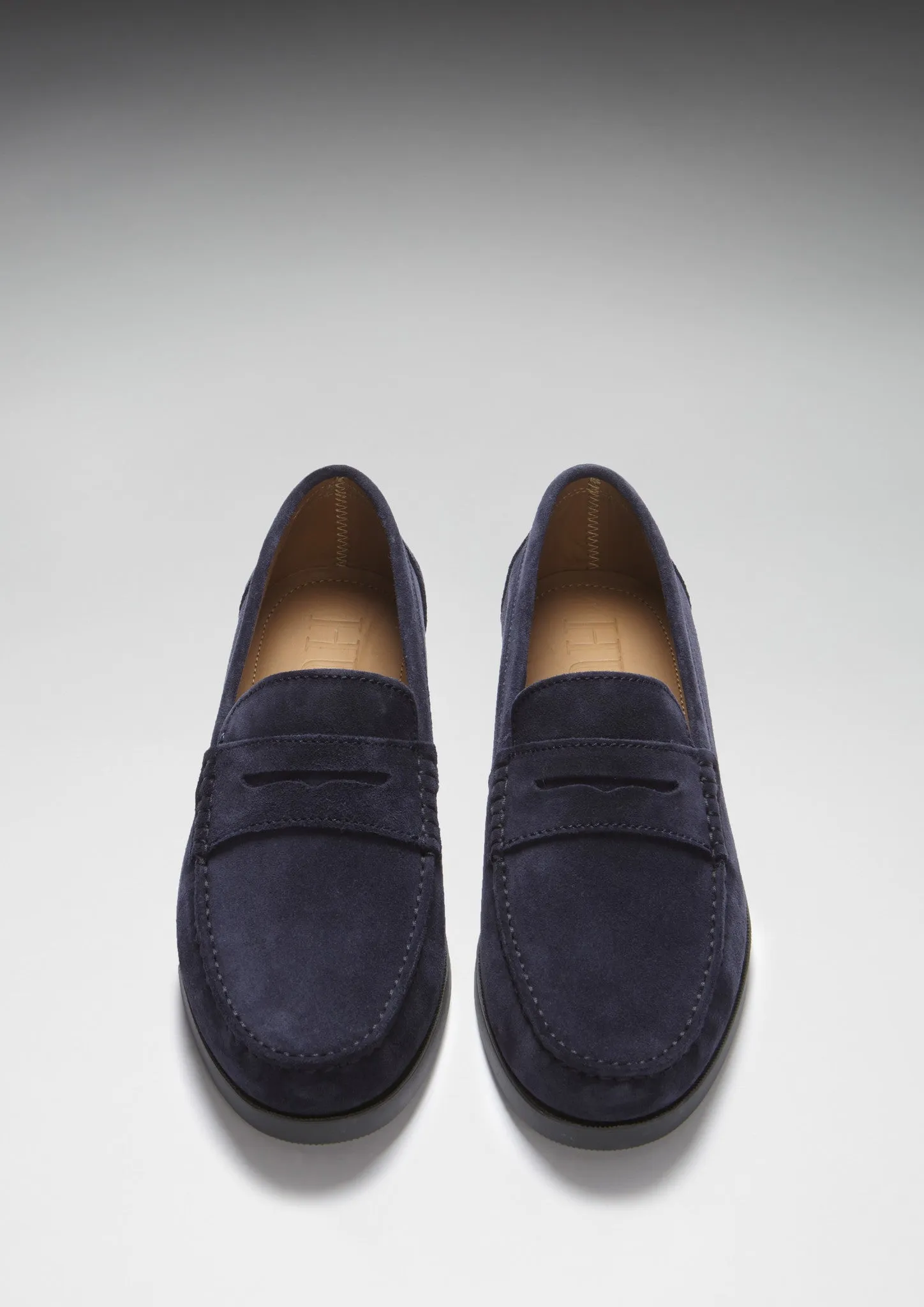 Book Spot Quick Walk Boat Loafers, navy blue suede
