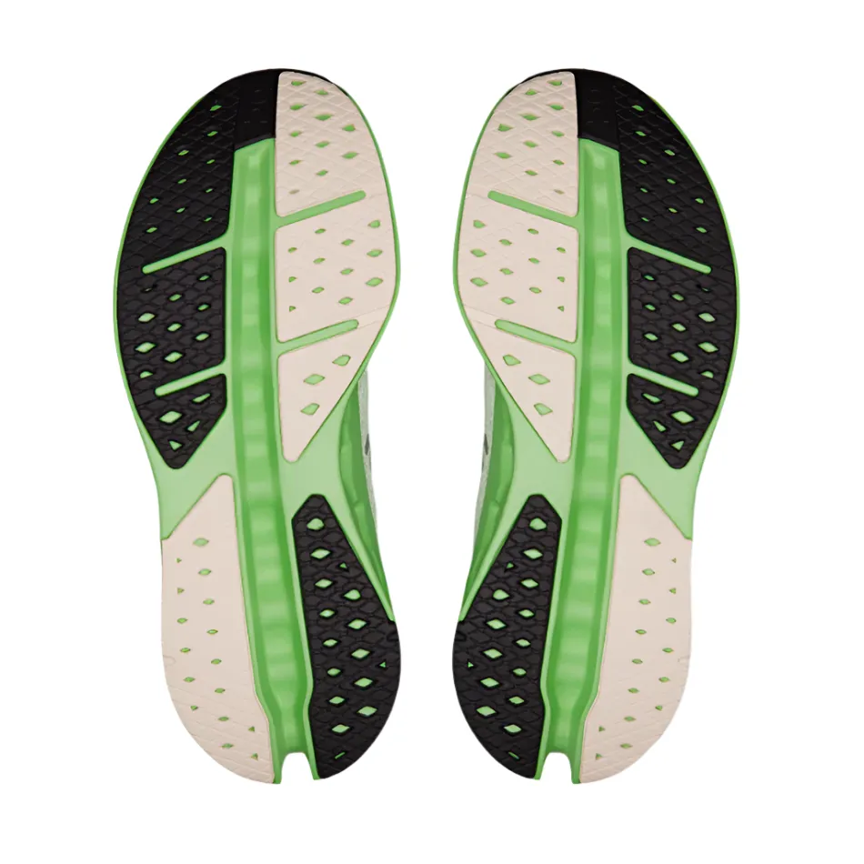 Pace Training On Women's Cloudsurfer Max Running Shoes in Mineral/Honeydew AW25