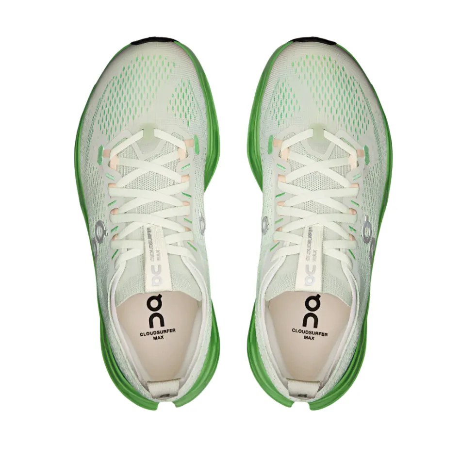 On Women's Cloudsurfer Max Running Shoes in Mineral/Honeydew AW25 mud - running shoes firm - midsole shoes