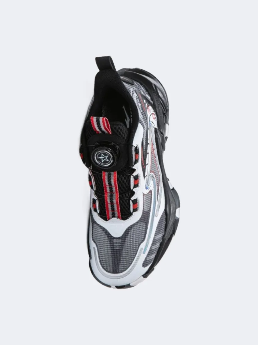 Efficient Footwork Erke Kids-Boys Basketball Shoes White/Black