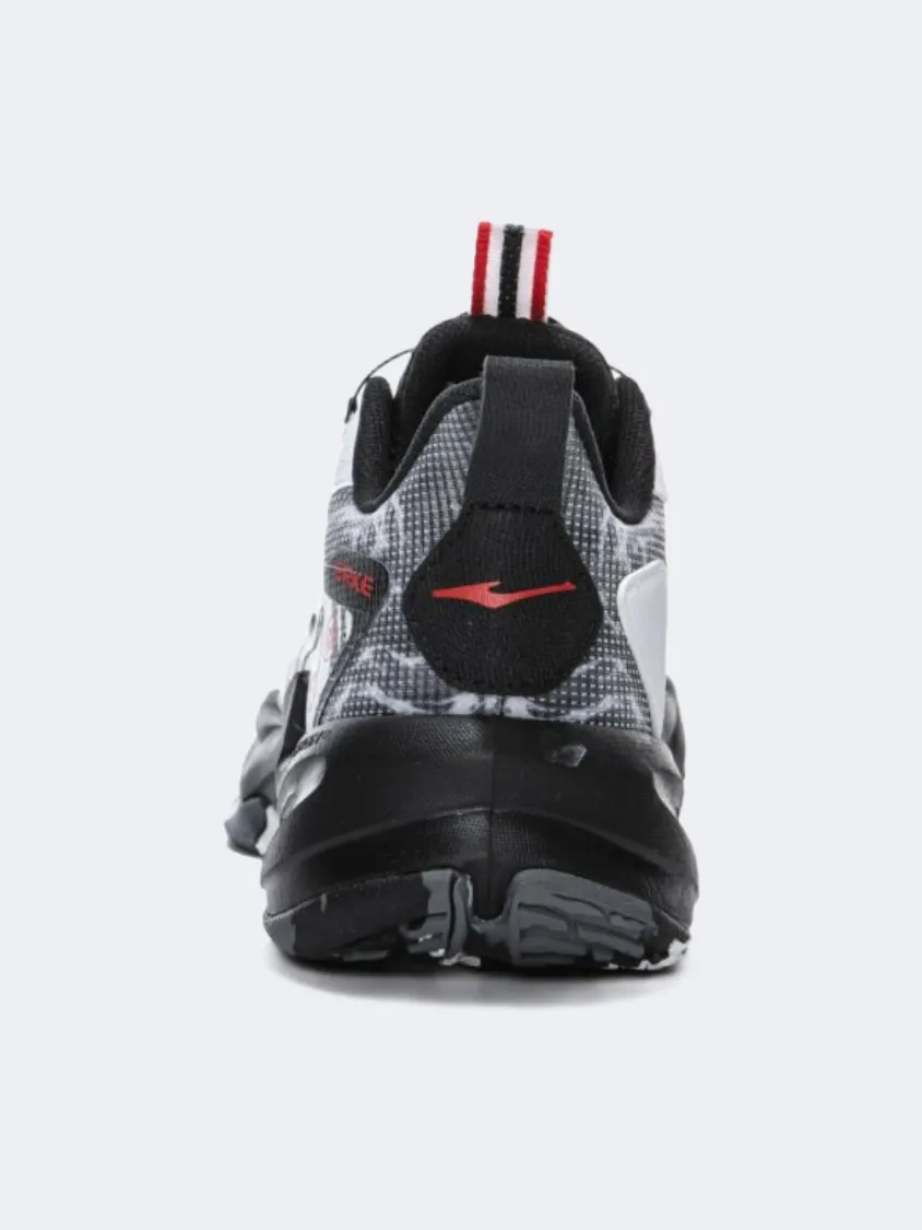 Pressure Dispersion Tech Speed Core Erke Kids-Boys Basketball Shoes White/Black