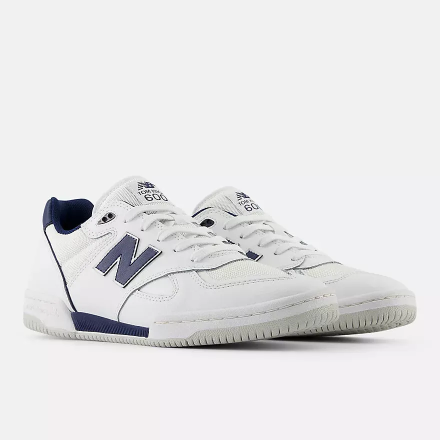 New Balance Numeric Tom Knox 600 Shoes - White/Navy Ergonomic Design Fresh Vibe