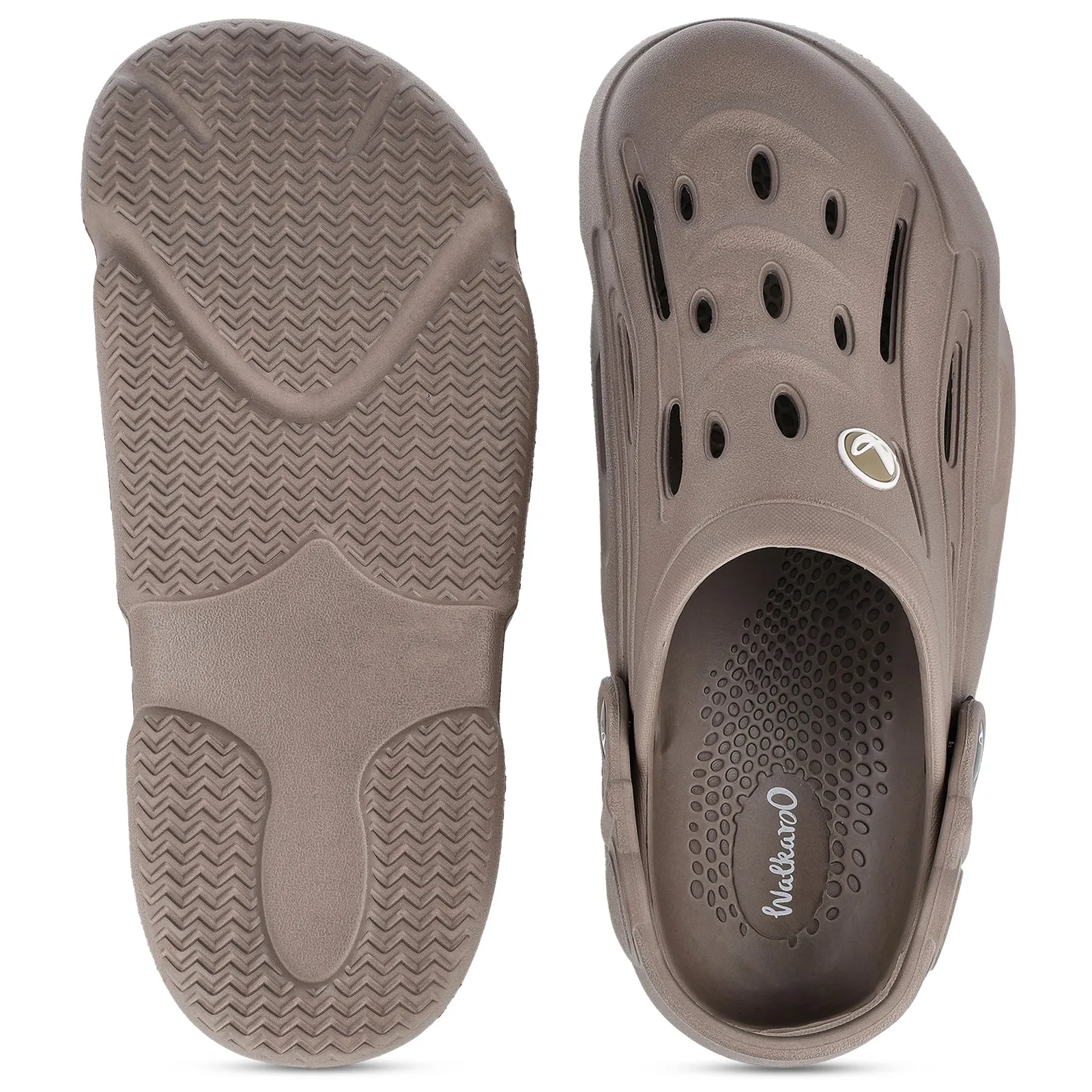 Men's Clogs  - WC8810 Dark Greige breathable materials Foot Care