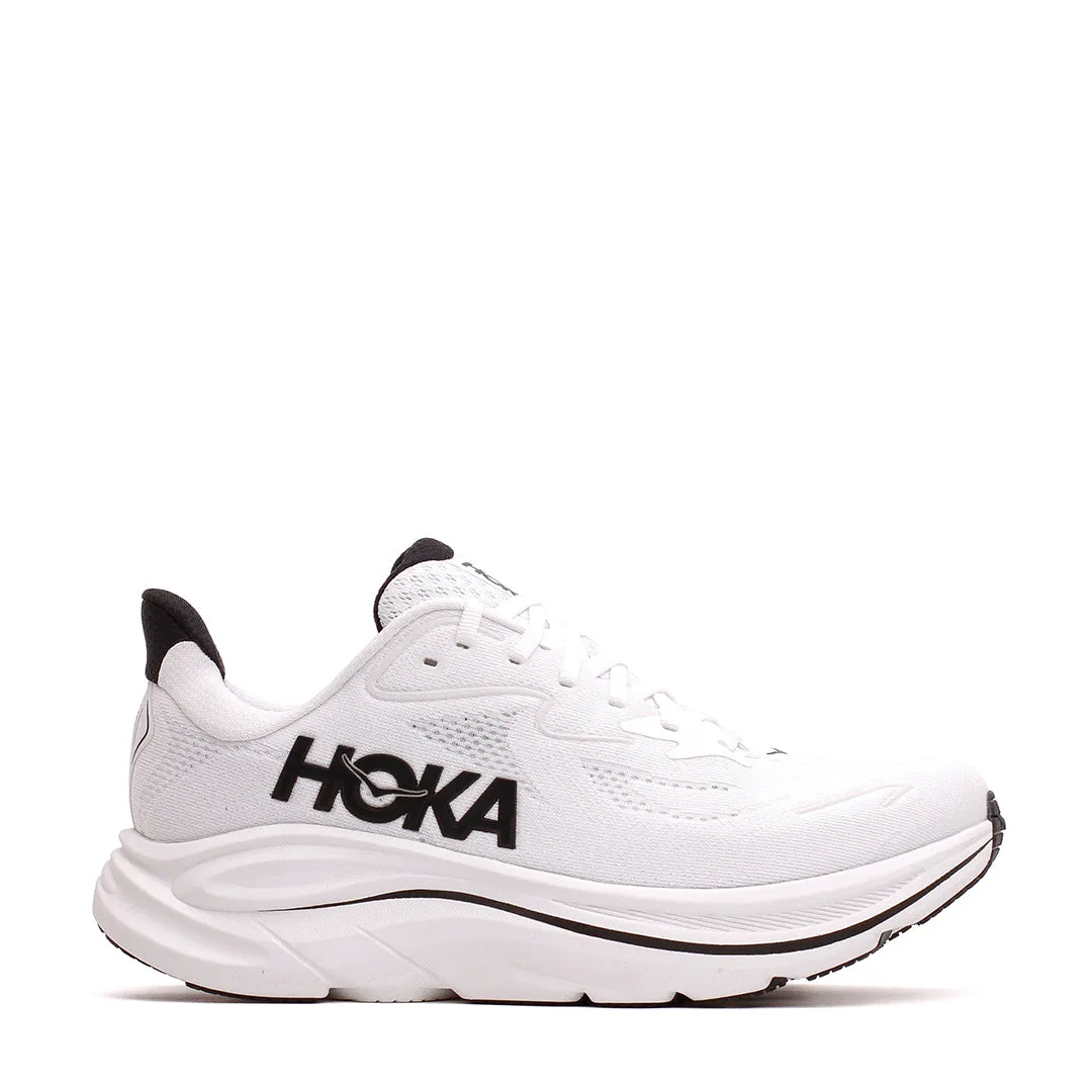 Hoka One One Men Clifton 10 White Black 1162030-WBLC Vital Step Tone Play