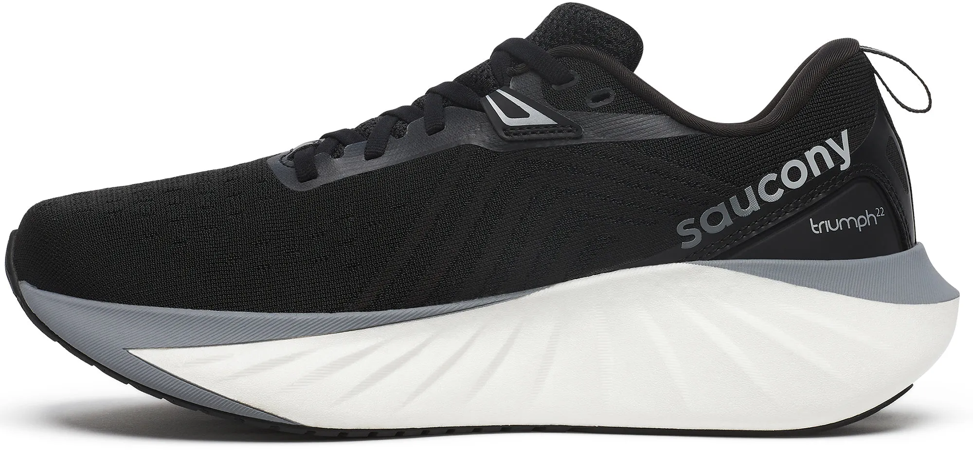 Flexible Design Saucony Triumph 22 Mens Running Shoes - Black
