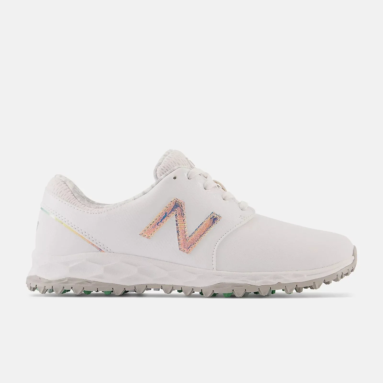 New Balance Womens Fresh Foam Breathe Golf Shoe - WHITE MULTI SoftSockliner
