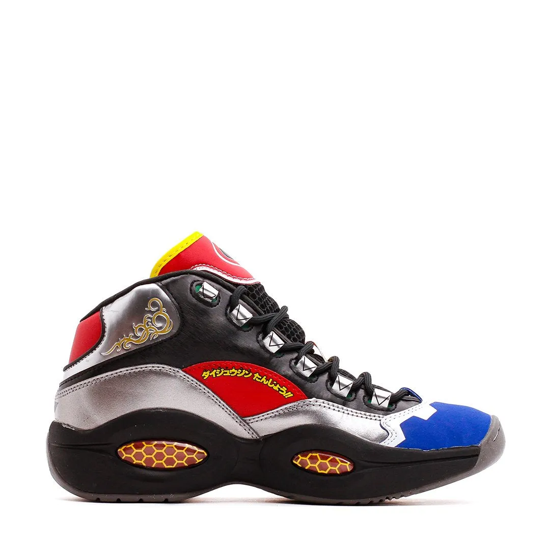 Reebok Classics Basketball Men x Power Rangers Question Mid Allen Iverson Black Silver Red GY0590 AirCushioning