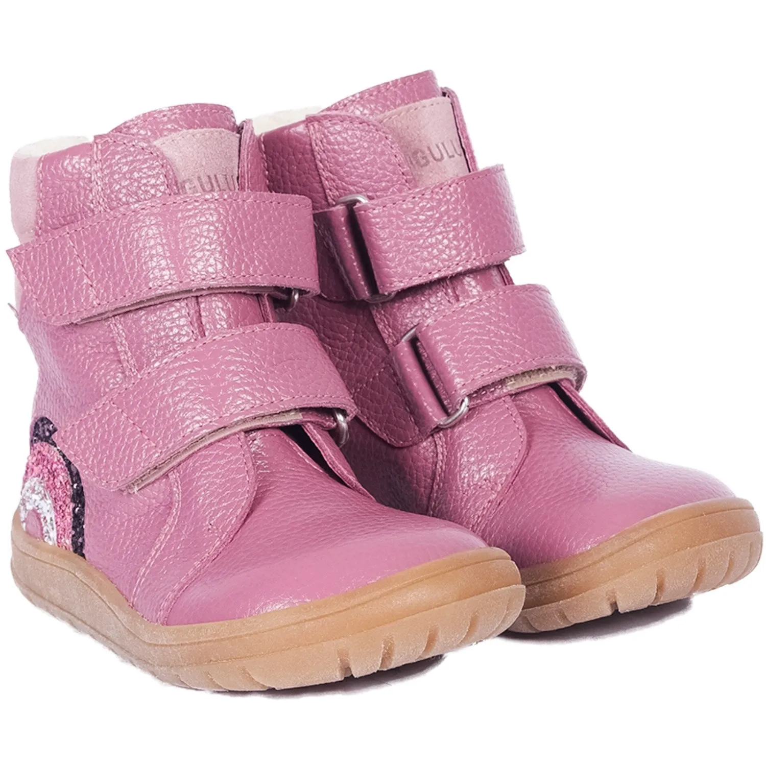 Angulus Heather/Mauve/Glitter Tex Boot with sparkling glitter rainbow Cold Snap Gear