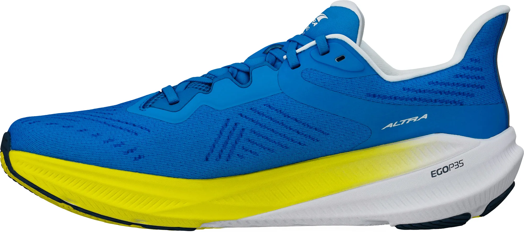 Altra Experience Flow 2 Mens Running Shoes - Blue Leather Sturdy Build
