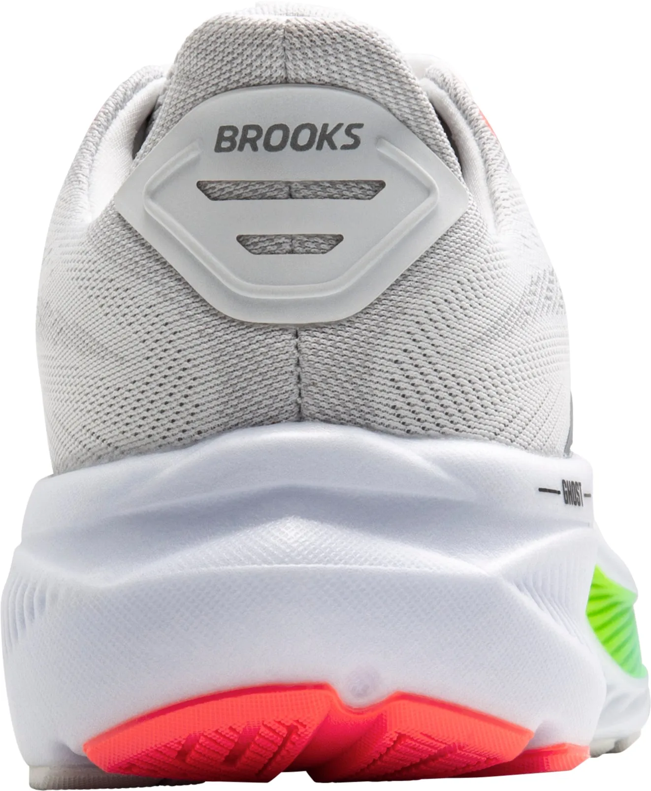 Brooks Ghost 17 Mens Running Shoes - White Pilates Cool Ankle Support