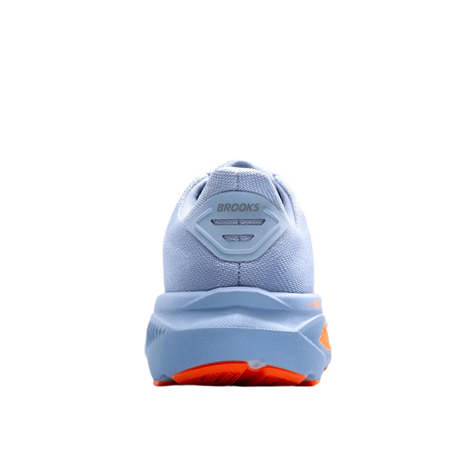 Performance running Brooks Women's Ghost 17 Running Shoes in Blue Heron/White/Orange AW25