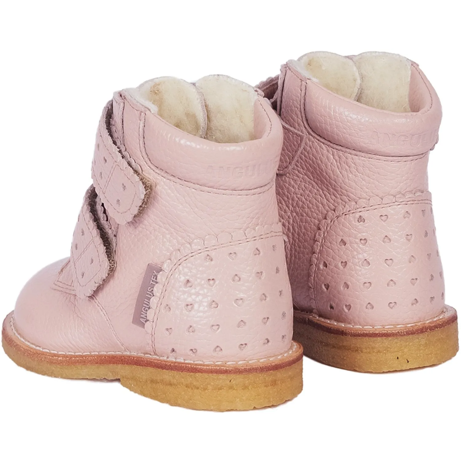 Angulus Rosebud Tex-Boot With Hearts and Velcro Closure Heavy Snow Conditions Frost Resistance