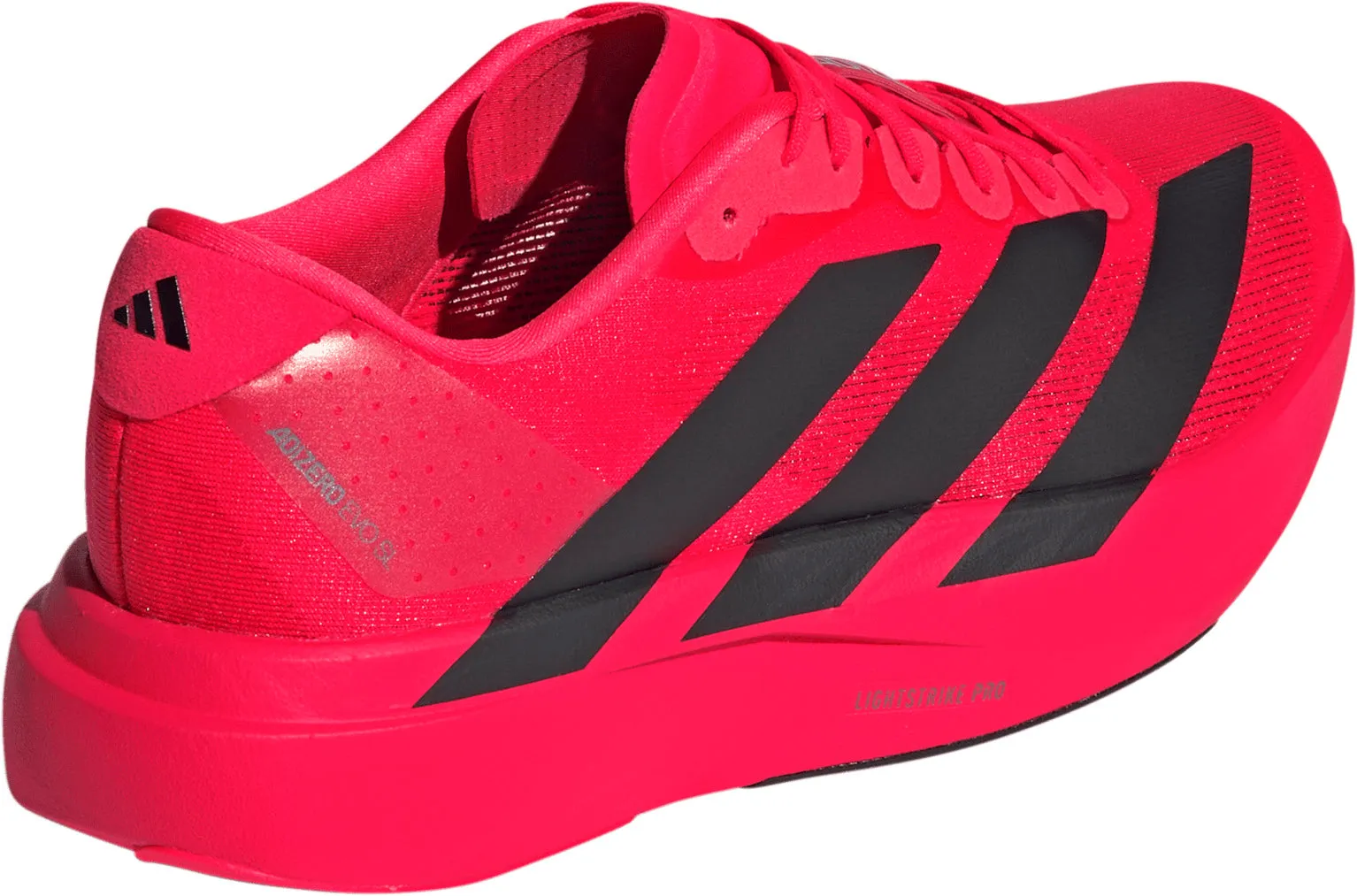 Pure Black adidas Adizero EVO SL Mens Running Shoes - Red
