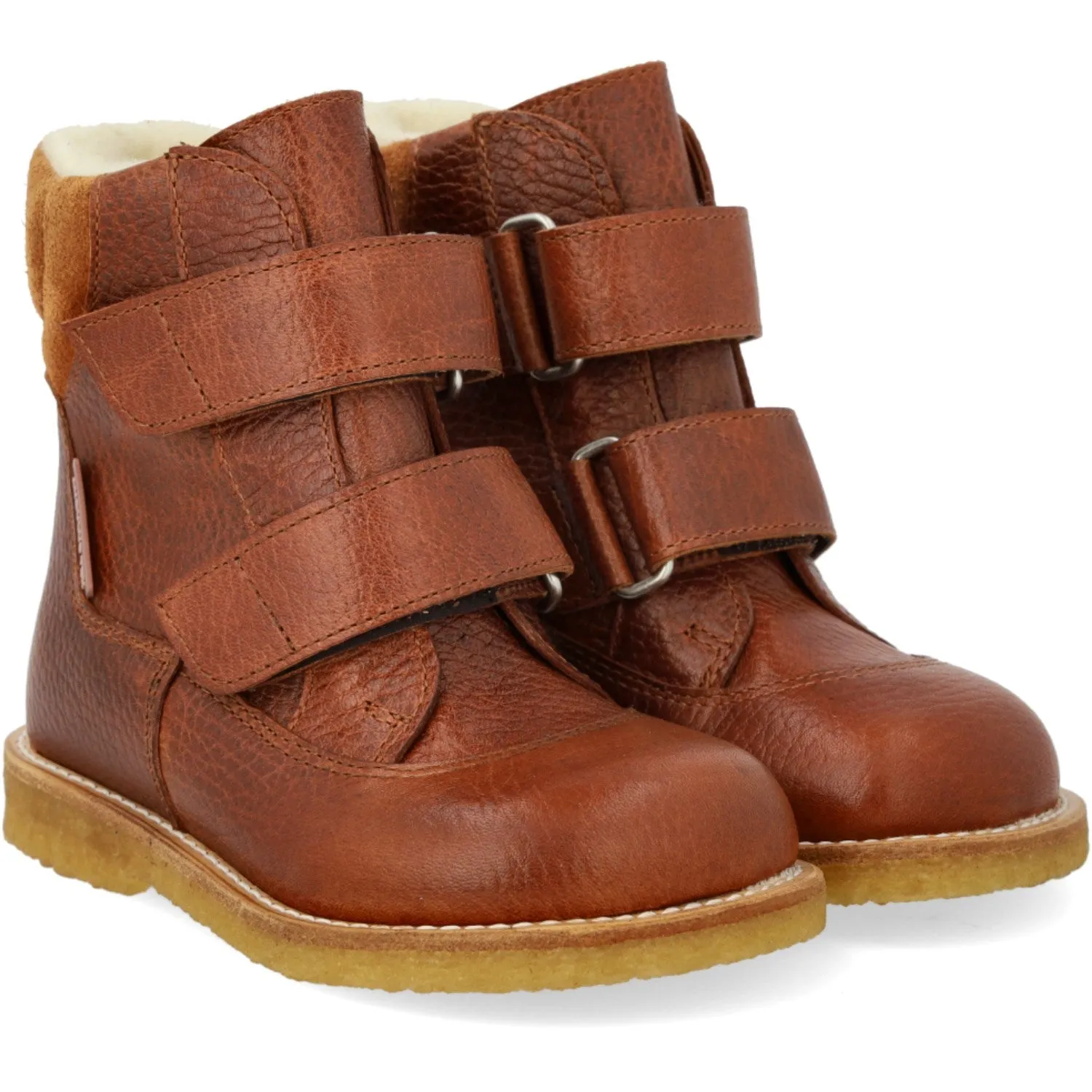Women Angulus Cognac/Cognac TEX Boot with Velcro Closure