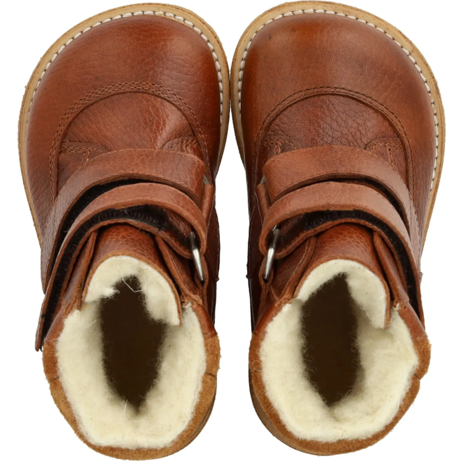 Angulus Cognac/Cognac TEX Boot with Velcro Closure Snow Trail Outdoor Snow