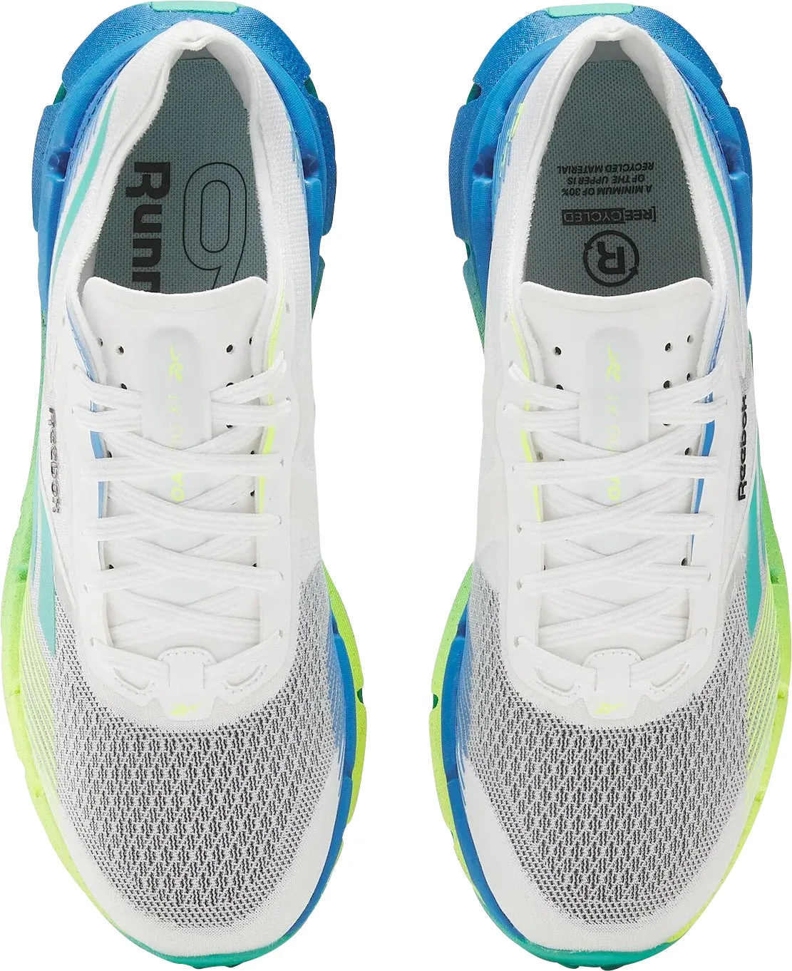Comfortable World Walk Reebok FloatZig X1 Mens Running Shoes - White