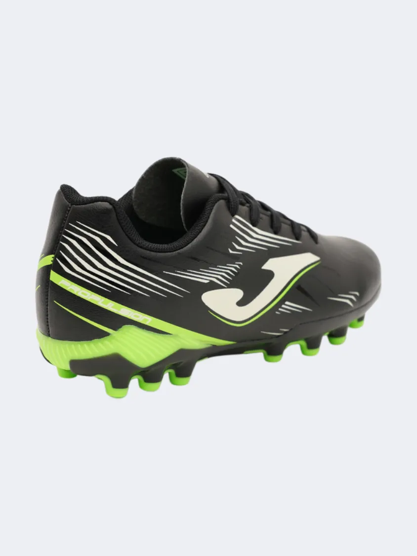 Joma Propulsion 2501 Kids Football Shoes Black/Lime Stud Pattern