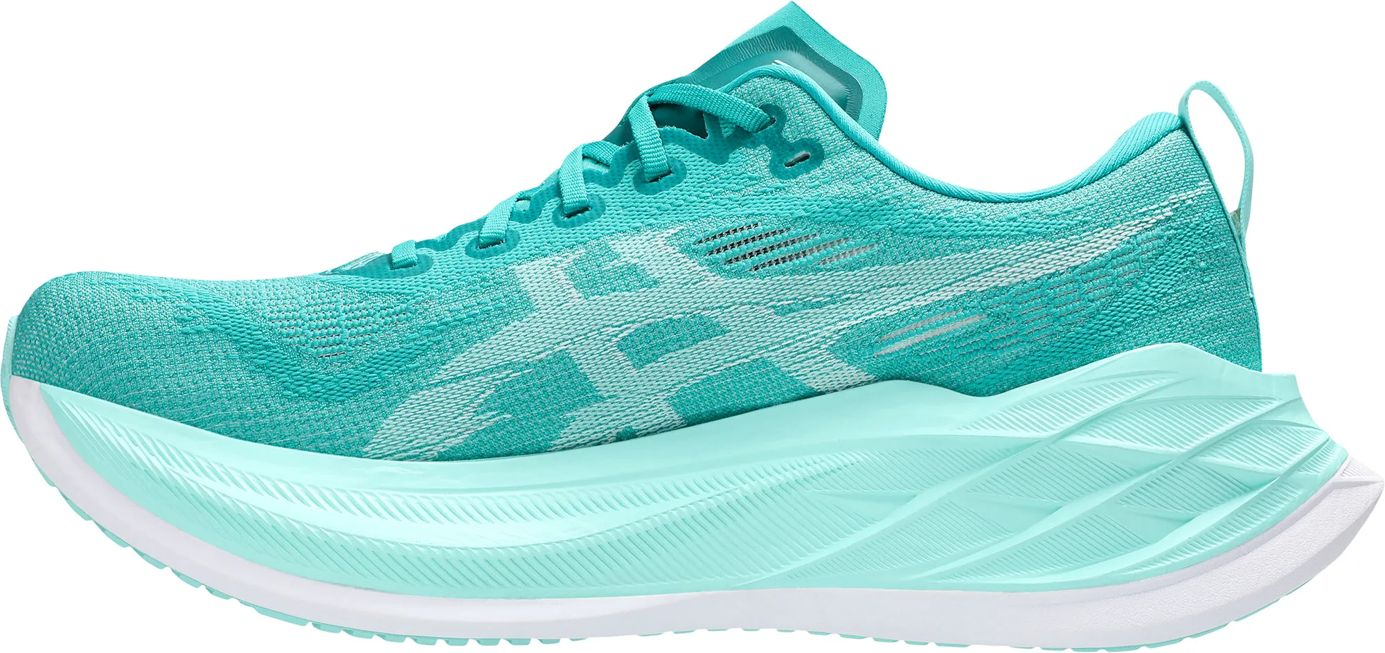 Rubber Sole Soft Material Asics SuperBlast 2 Mens Running Shoes - Green