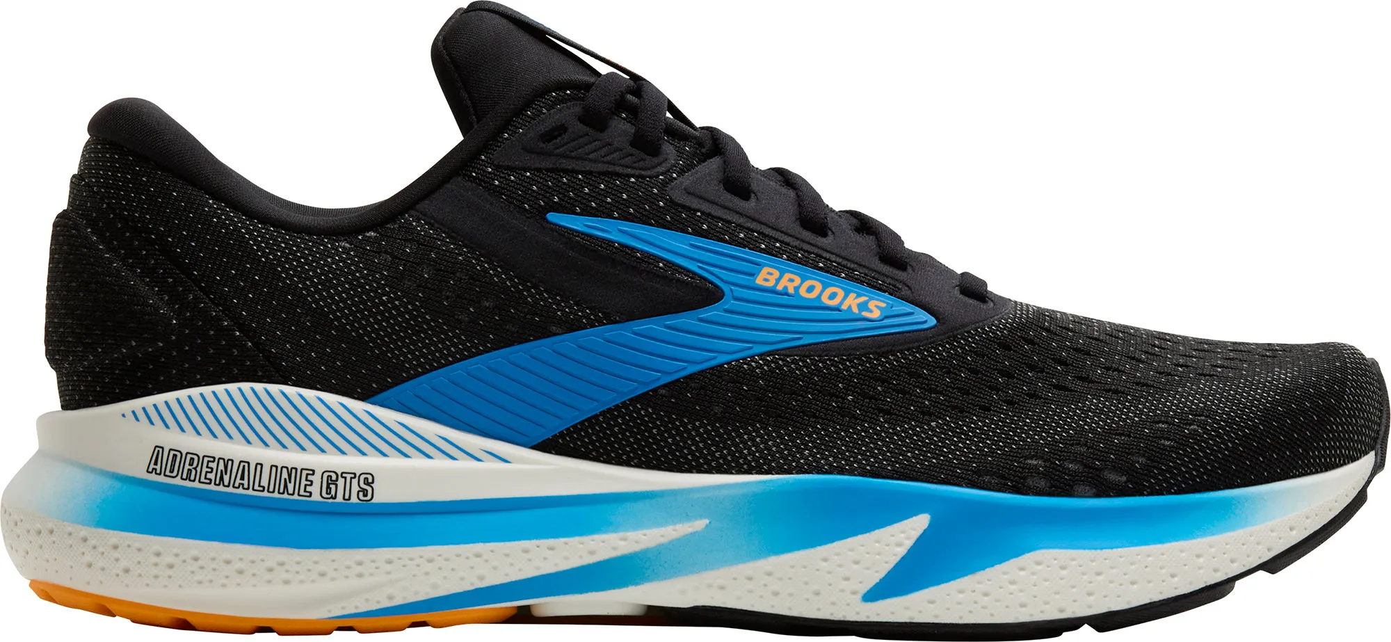 Retro Core Peak Mode Brooks Adrenaline GTS 24 Mens Running Shoes - Black