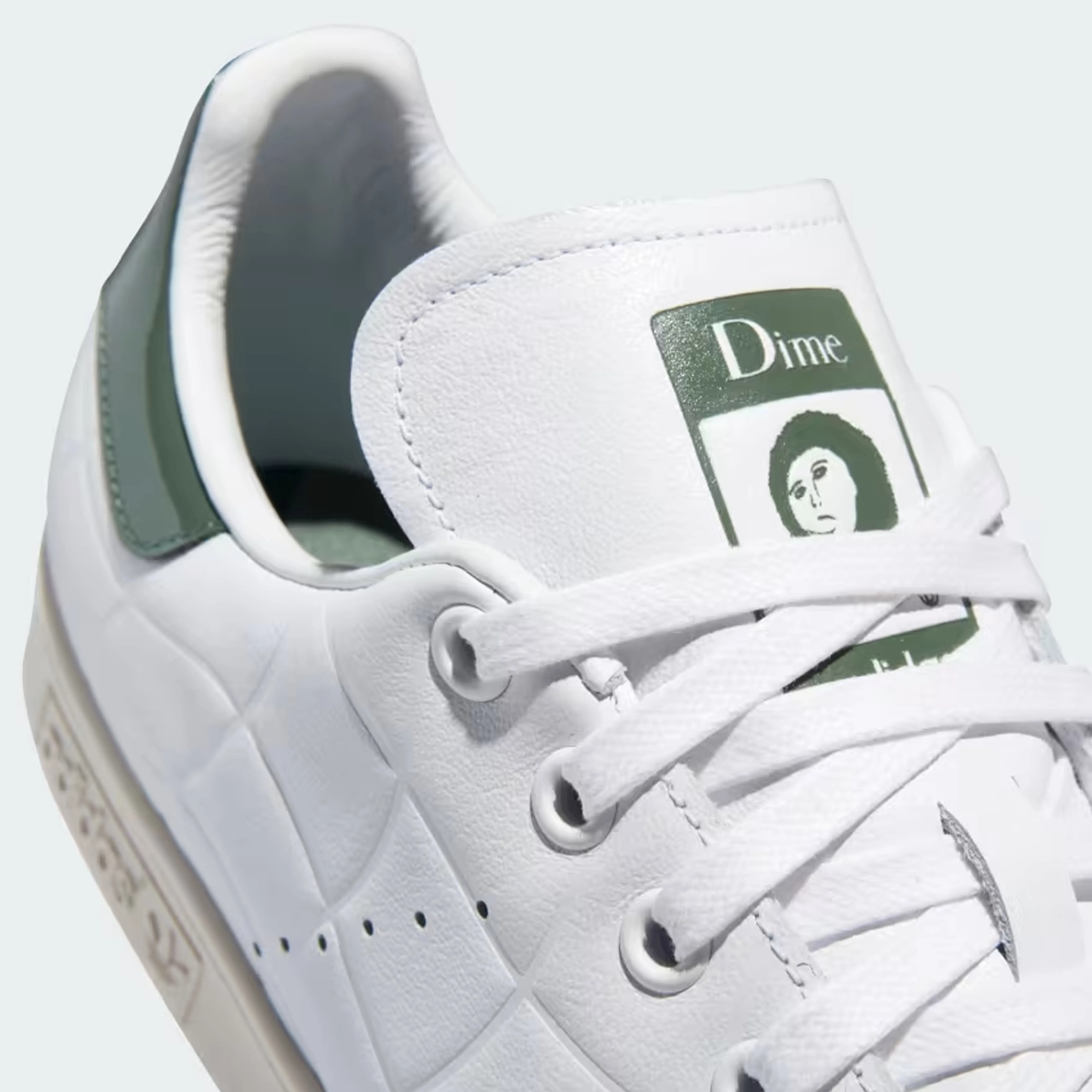 Adidas Skateboarding X Dime Stan Smith Skate Shoes - Cloud White / Collegiate Green / Green Oxide Stable Cushion