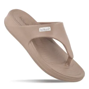 Simple Pool Outfit Women's Flip Flop  - WC8966 Dark Greige