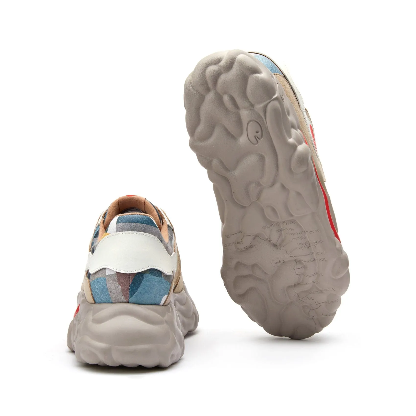 PU Outsole Adult Casual Mottled Yard Walls 2 Sanamolls I Women